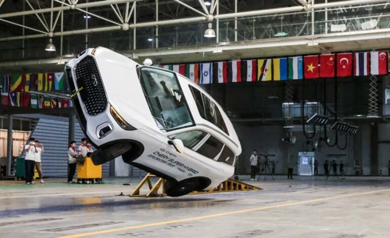 Chery TIGGO9 CSH, çarpışma testlerini başarıyla geçti.