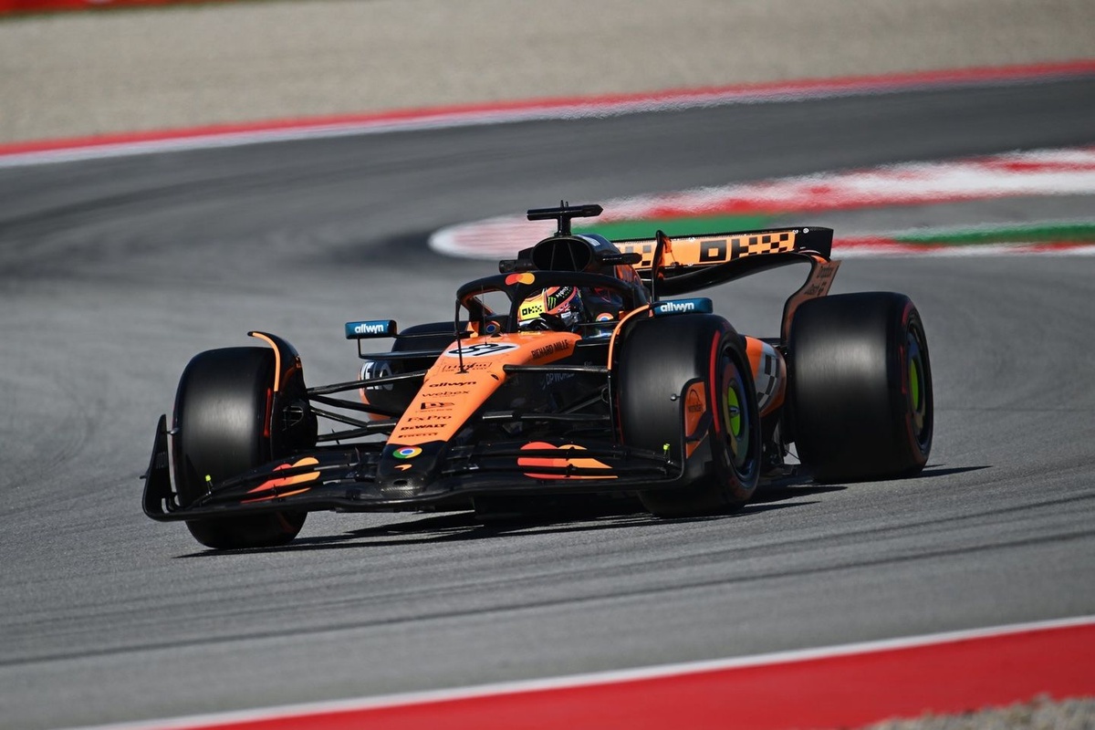2025 İspanya Grand Prix’inin 2. antrenmanında Piastri önde, Russell ise onu takip ediyor